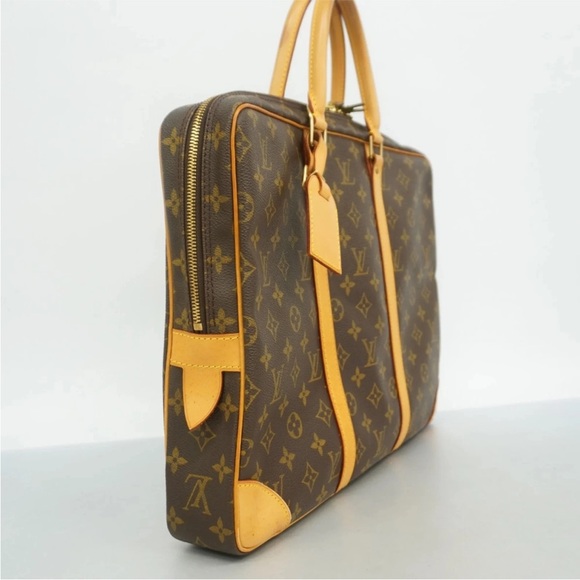 Unisex Louis Vuitton Brown Monogram Canvas Briefcase/Voyage . - Picture 8 of 13